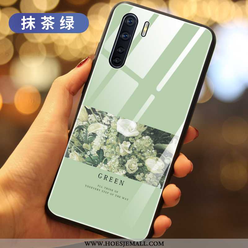 Hoesje Oppo A91 Glas Mobiele Telefoon Hoes Groen All Inclusive