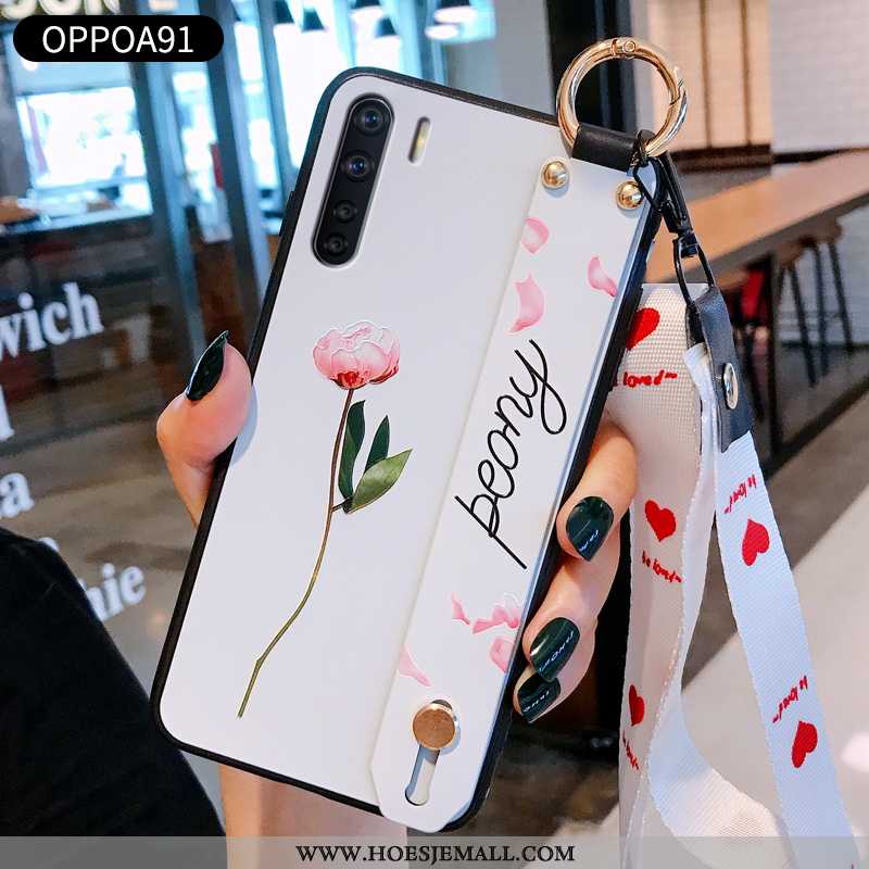 Hoes Oppo A91 Siliconen Bescherming Nieuw Scheppend Hoesje Zacht Anti-fall Blauwe