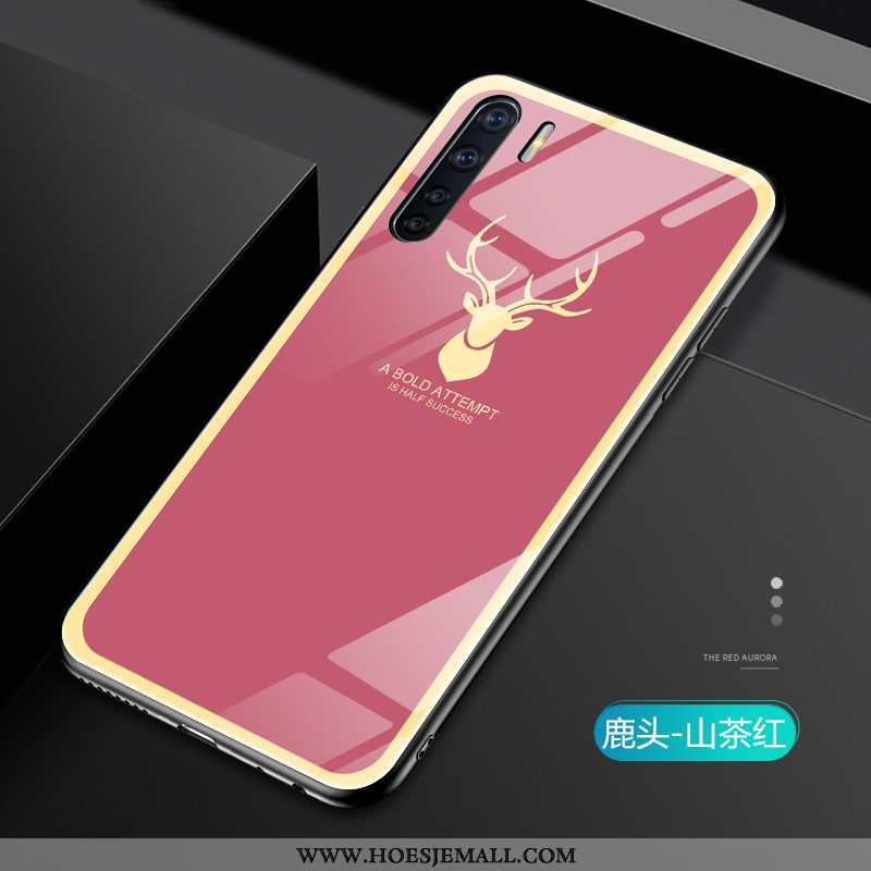 Hoesje Oppo A91 Mode Persoonlijk Anti-fall Lovers Trend Zacht Siliconen Rood