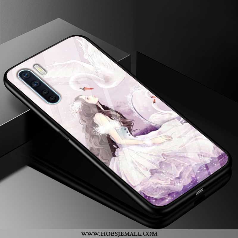 Hoes Oppo A91 Siliconen Bescherming All Inclusive Anti-fall Trend Mobiele Telefoon Roze