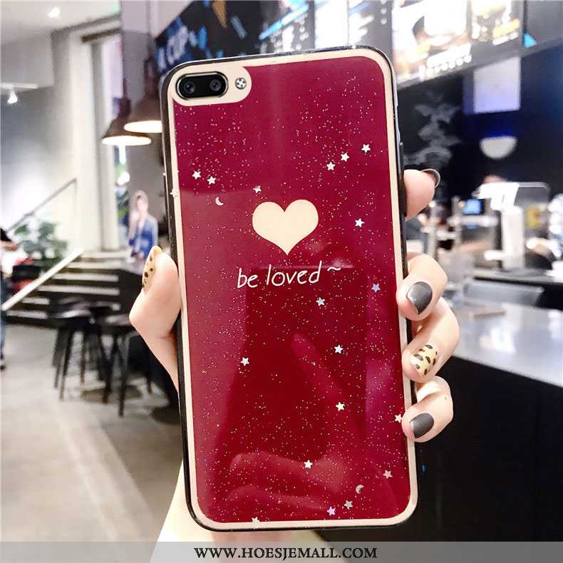 Hoesje Oppo Ax5 Bescherming Mode Wijnrood Eenvoudige Hoes Trend Anti-fall Bordeaux