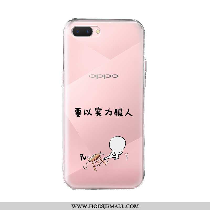 Hoesje Oppo Ax5 Trend Zacht Hoes Mobiele Telefoon Spotprent Bescherming Roze