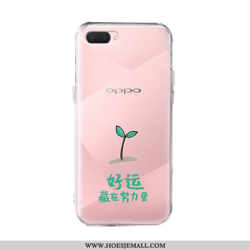 Hoesje Oppo Ax5 Trend Zacht Hoes Mobiele Telefoon Spotprent Bescherming Roze