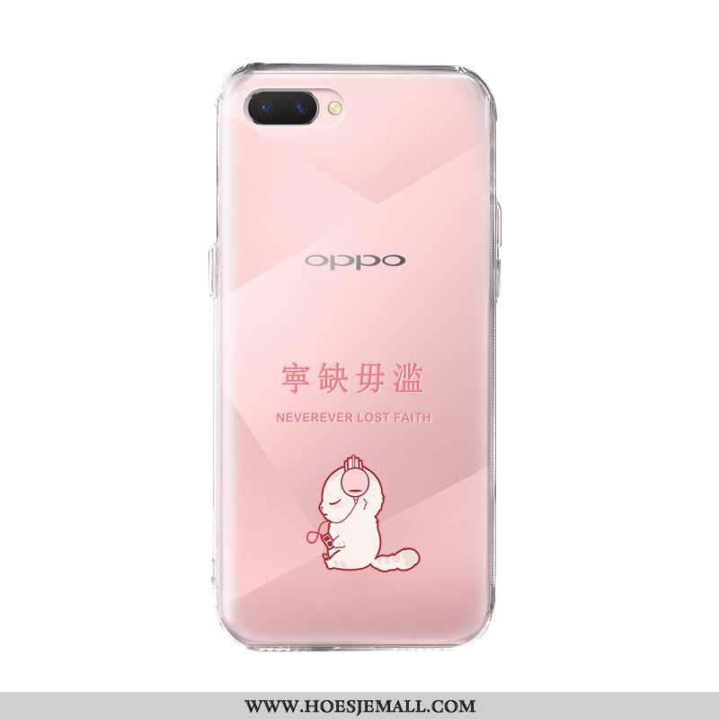 Hoesje Oppo Ax5 Trend Zacht Hoes Mobiele Telefoon Spotprent Bescherming Roze