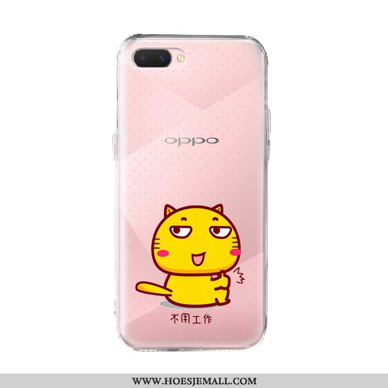 Hoesje Oppo Ax5 Trend Zacht Hoes Mobiele Telefoon Spotprent Bescherming Roze