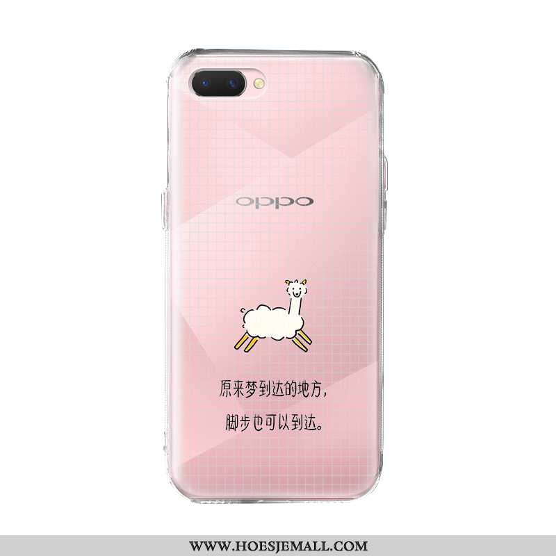 Hoesje Oppo Ax5 Trend Zacht Hoes Mobiele Telefoon Spotprent Bescherming Roze