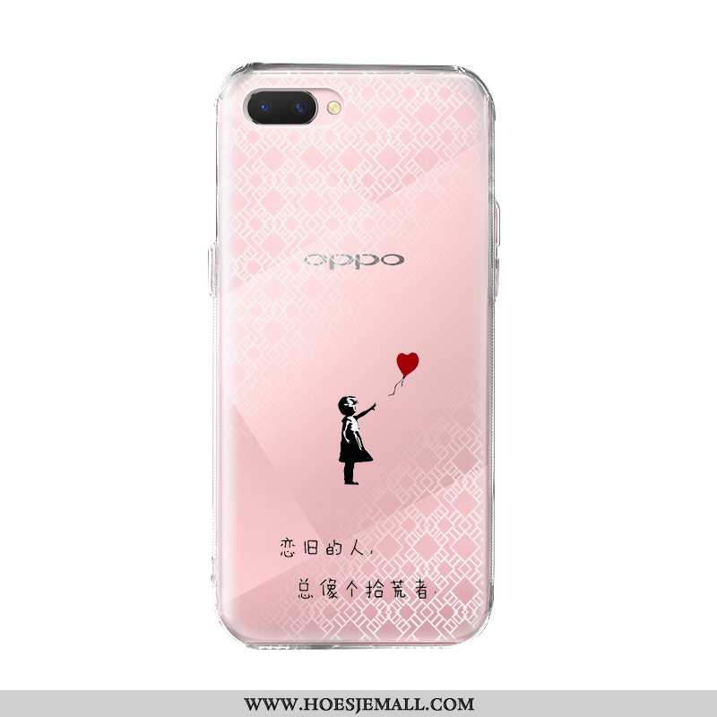 Hoesje Oppo Ax5 Trend Zacht Hoes Mobiele Telefoon Spotprent Bescherming Roze