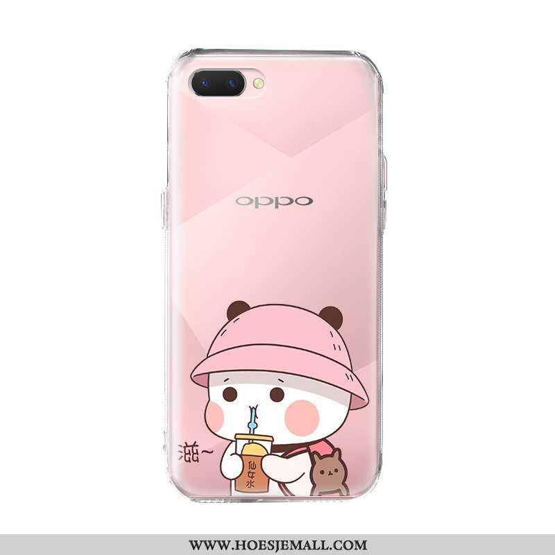 Hoesje Oppo Ax5 Trend Zacht Hoes Mobiele Telefoon Spotprent Bescherming Roze