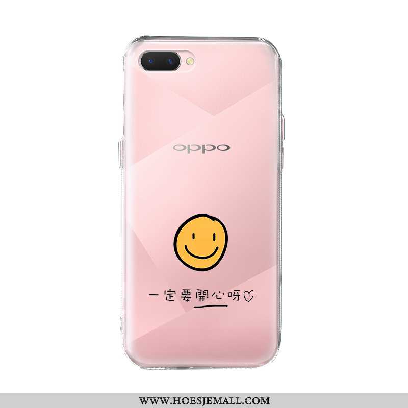 Hoesje Oppo Ax5 Trend Zacht Hoes Mobiele Telefoon Spotprent Bescherming Roze