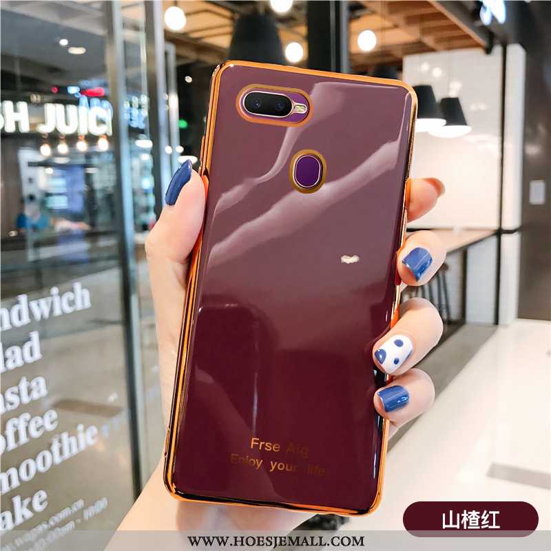 Hoesje Oppo Ax7 Scheppend Zacht Mobiele Telefoon Tempereren Anti-fall Roze Hoes