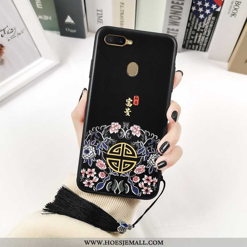 Hoes Oppo Ax7 Vintage Trend Hoesje Persoonlijk Print Mobiele Telefoon Rood