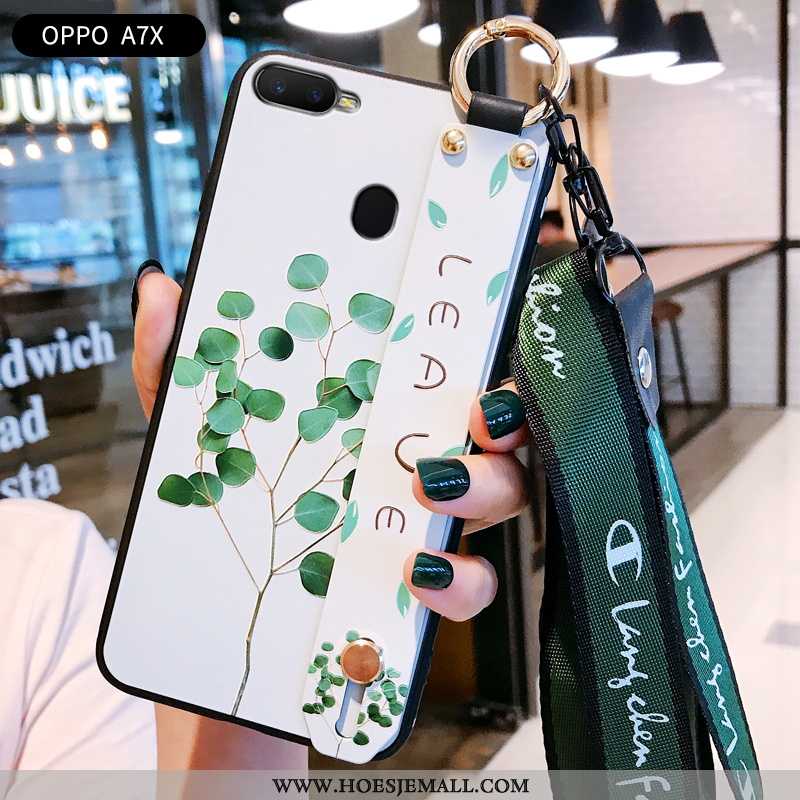 Hoes Oppo Ax7 Siliconen Bescherming Scheppend Eenvoudige Mobiele Telefoon Hoesje Groen