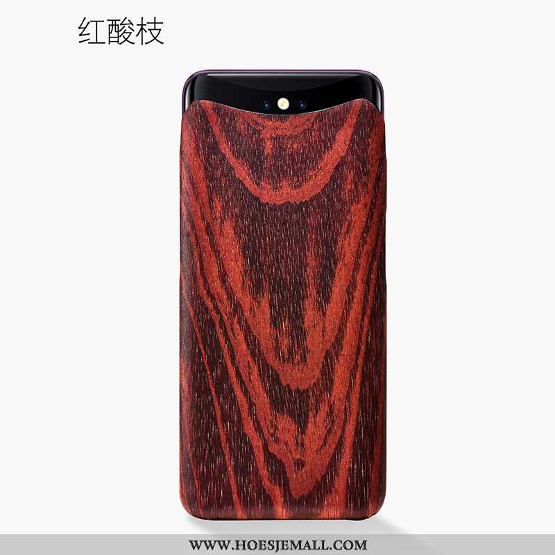 Hoes Oppo Find X Schrobben Hanger Hoesje Anti-fall Achterklep Antislip Bordeaux