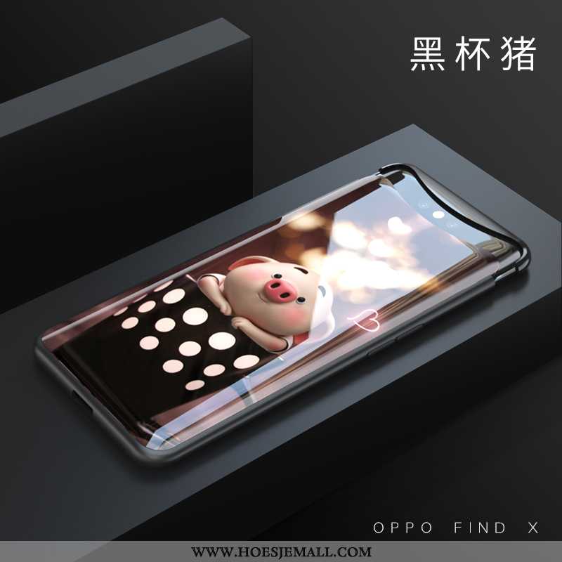 Hoes Oppo Find X Zacht Bescherming Mobiele Telefoon Glas Anti-fall Khaki Hoesje