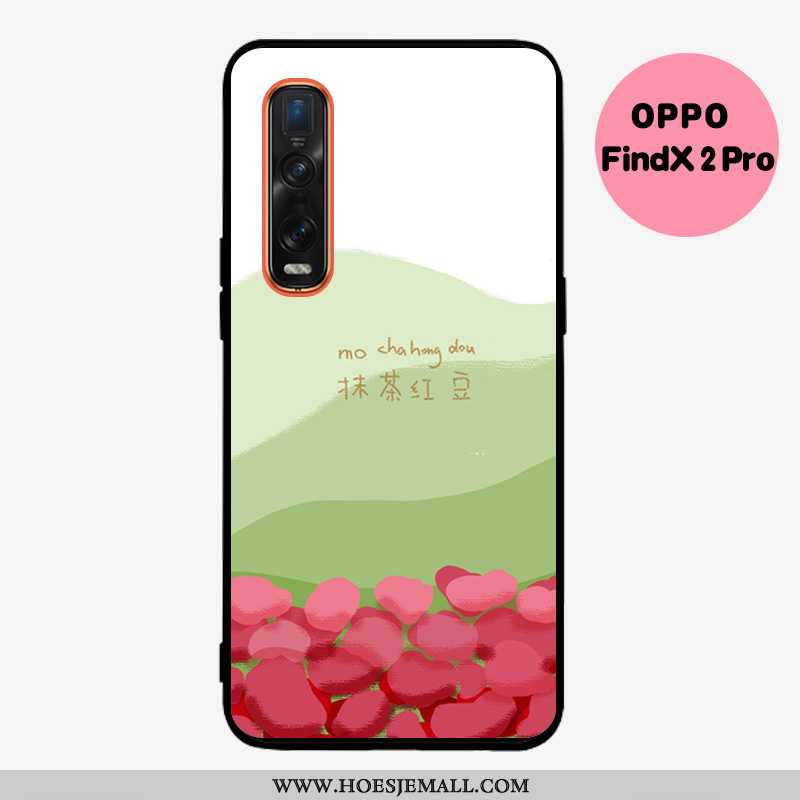 Hoes Oppo Find X2 Pro Schrobben Zacht Mini Anti-fall Khaki Mobiele Telefoon All Inclusive