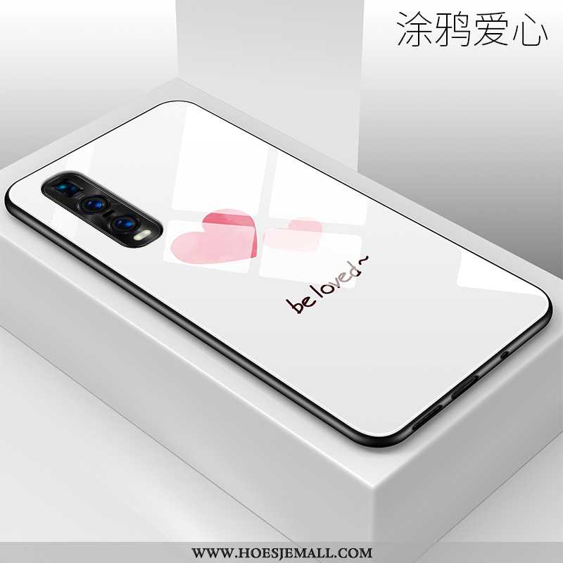 Hoes Oppo Find X2 Pro Scheppend Trend Persoonlijk Siliconen Lovers Wit Witte