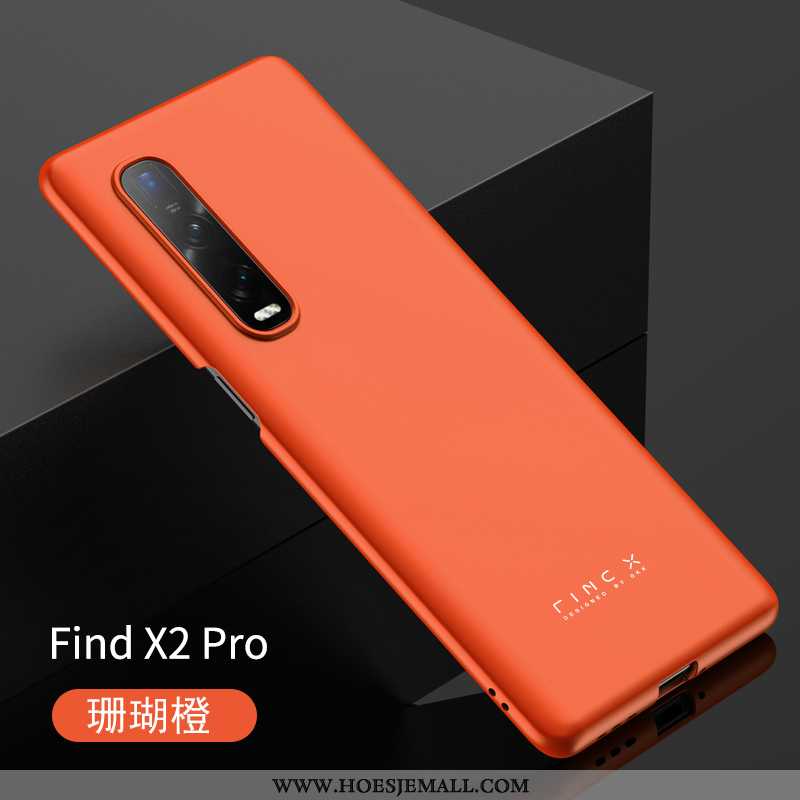 Hoes Oppo Find X2 Pro Bescherming Super Anti-fall Hard Mobiele Telefoon Eenvoudige Hoesje Oranje