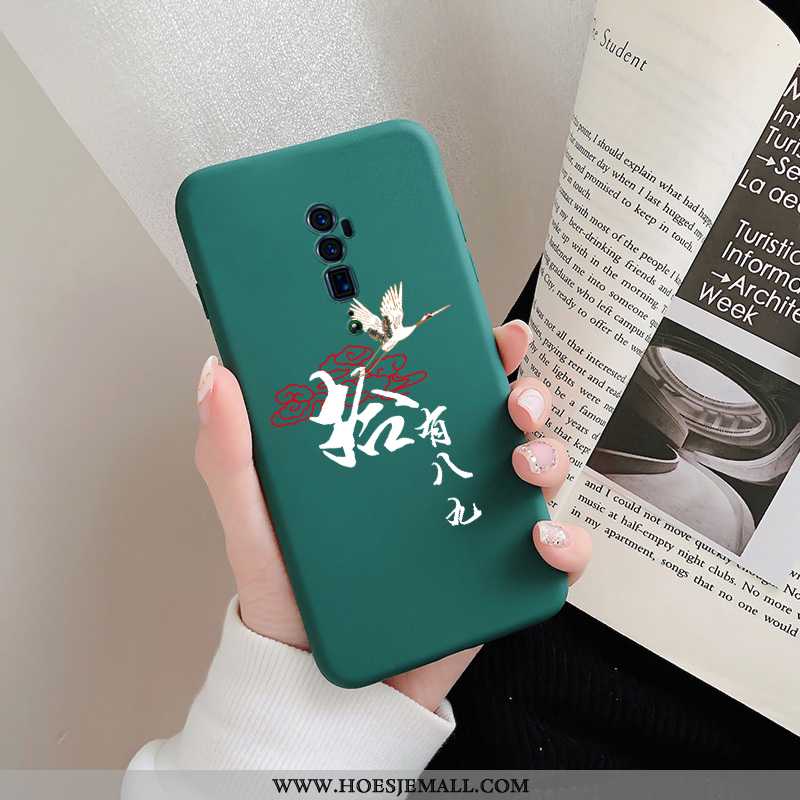 Hoes Oppo Reno 10x Zoom Siliconen Persoonlijk Lovers Groen Chinese Stijl Hoesje Mobiele Telefoon