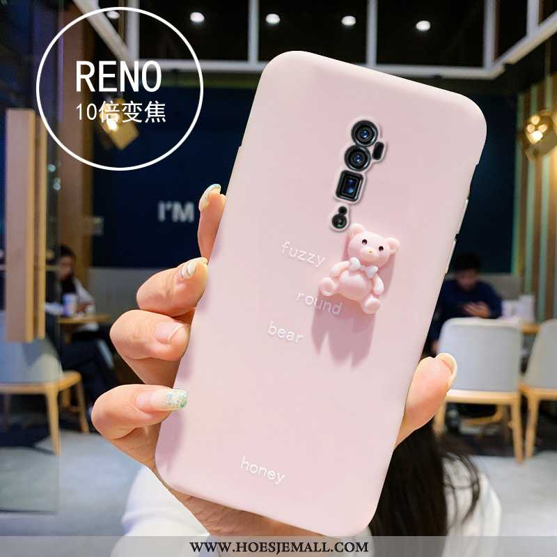 Hoesje Oppo Reno 10x Zoom Mooie Zacht Anti-fall Mini Purper Hoes