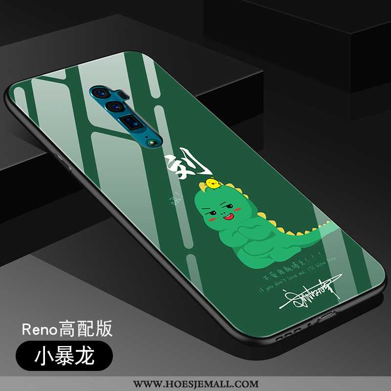 Hoesje Oppo Reno 10x Zoom Schrobben Persoonlijk Mobiele Telefoon Khaki Spiegel Pas