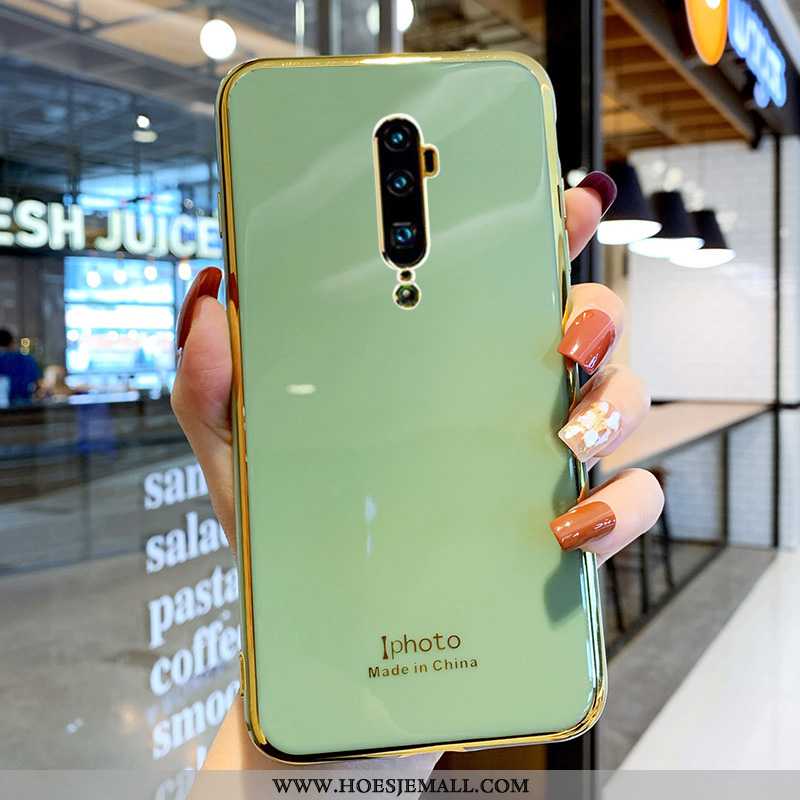 Hoesje Oppo Reno 10x Zoom Zacht Siliconen Groen All Inclusive Anti-fall Hoes