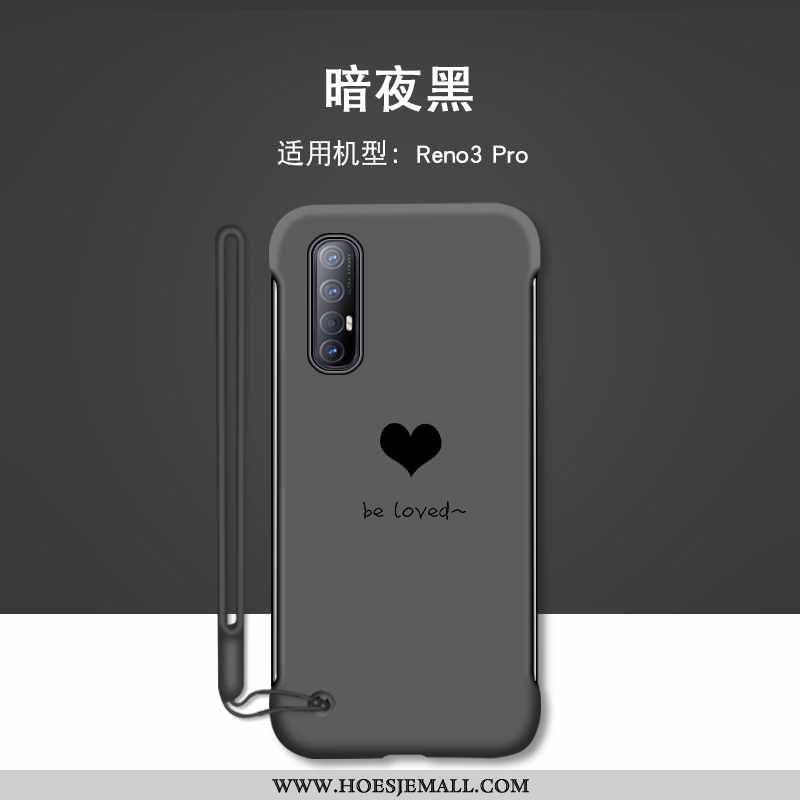 Hoes Oppo Reno 3 Pro Bescherming Persoonlijk Mobiele Telefoon Hard Omlijsting Anti-fall Liefde Groen