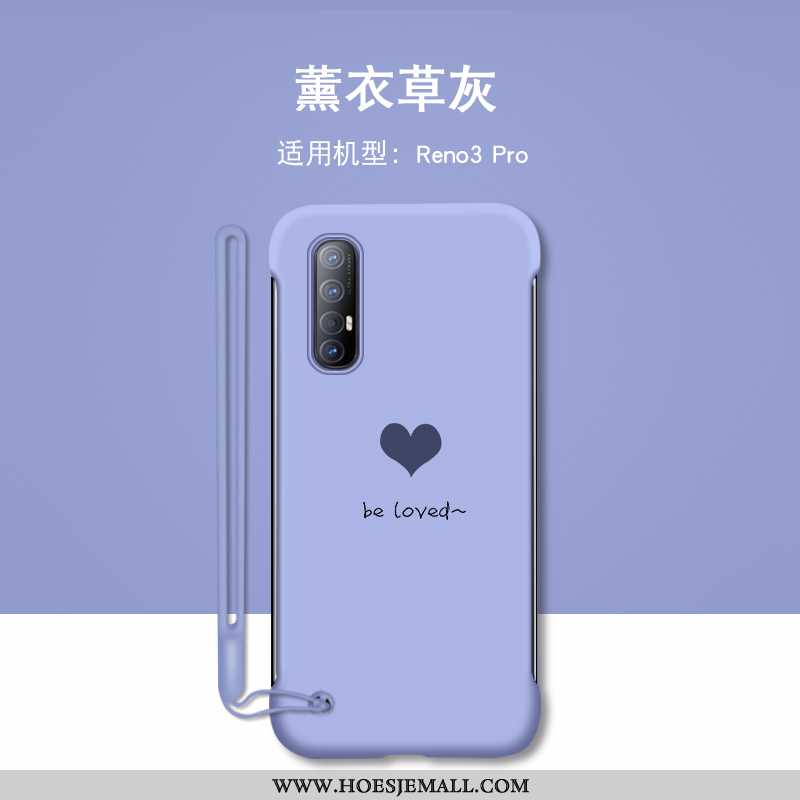 Hoes Oppo Reno 3 Pro Bescherming Persoonlijk Mobiele Telefoon Hard Omlijsting Anti-fall Liefde Groen