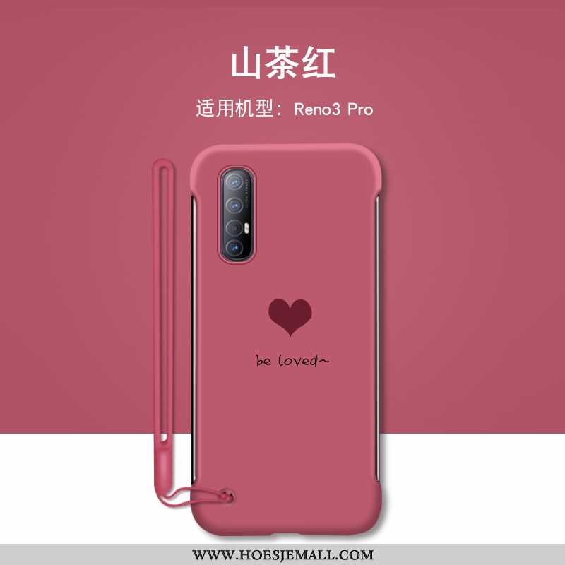 Hoes Oppo Reno 3 Pro Bescherming Persoonlijk Mobiele Telefoon Hard Omlijsting Anti-fall Liefde Groen