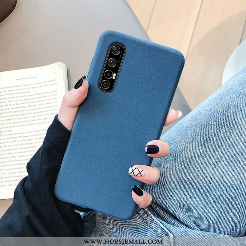 Hoesje Oppo Reno 3 Pro Schrobben Zacht Grijs Mobiele Telefoon Mode Hoes