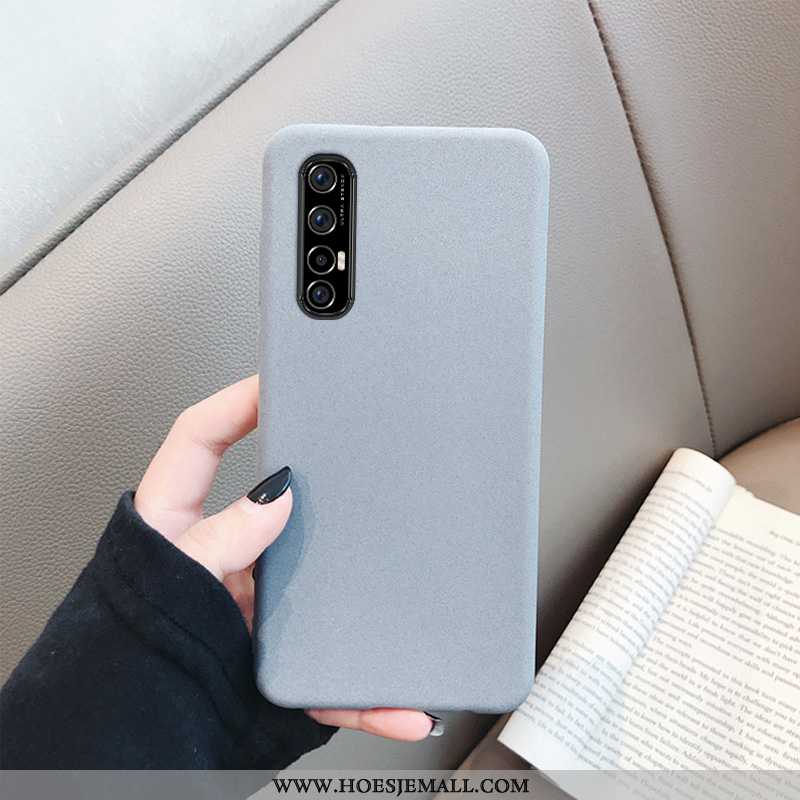 Hoesje Oppo Reno 3 Pro Schrobben Zacht Grijs Mobiele Telefoon Mode Hoes