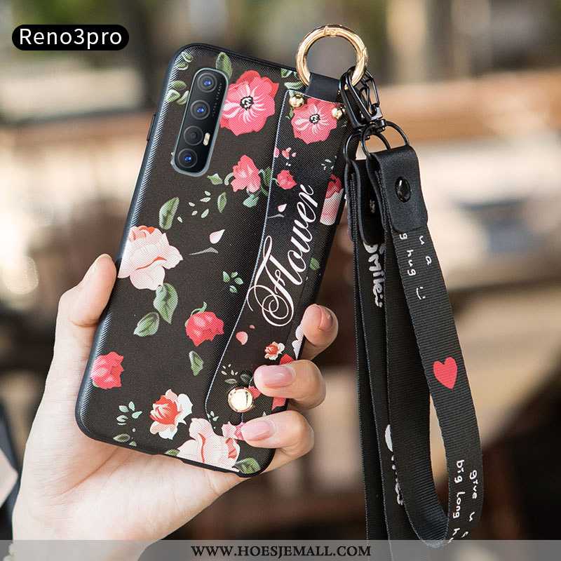 Hoesje Oppo Reno 3 Pro Trend Siliconen Hoes Anti-fall Mobiele Telefoon Scheppend Witte