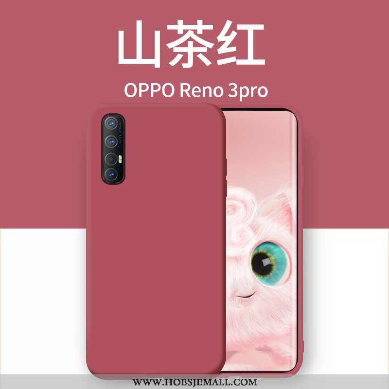 Hoesje Oppo Reno 3 Pro Siliconen Scheppend Hoes Nieuw Super Mobiele Telefoon Oranje