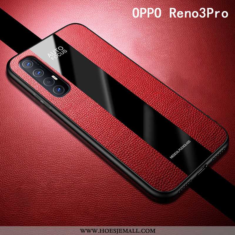 Hoesje Oppo Reno 3 Pro Bescherming Anti-fall Rood Hoes Mobiele Telefoon All Inclusive