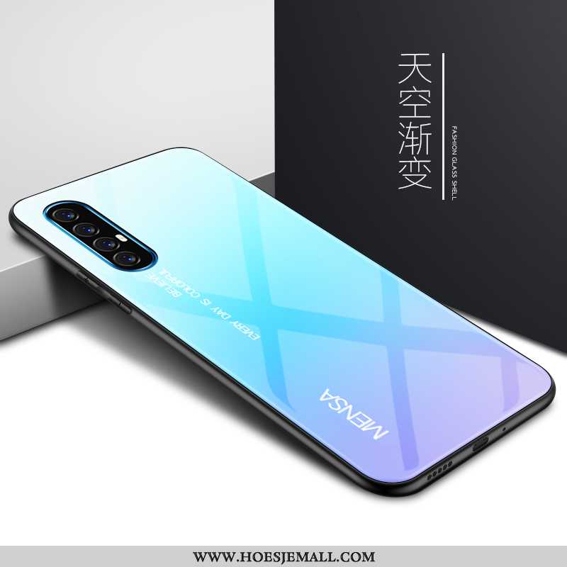 Hoesje Oppo Reno 3 Pro Glas Persoonlijk Scheppend All Inclusive Anti-fall Mobiele Telefoon Hoes Zwar