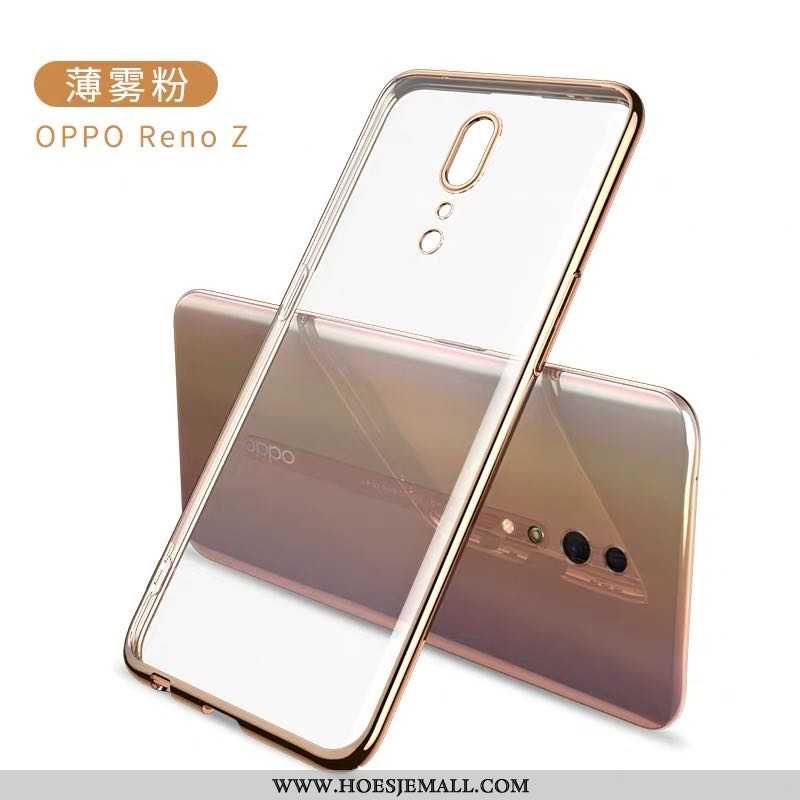 Hoes Oppo Reno Z Dun Zacht Anti-fall Bescherming Siliconen Super Hoesje Purper