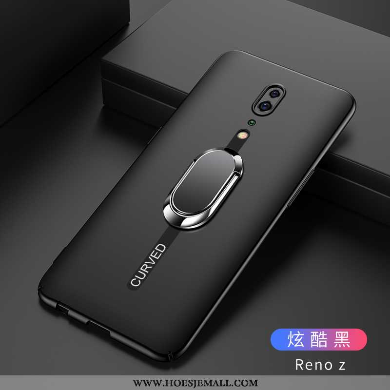 Hoesje Oppo Reno Z Bescherming Schrobben Hard Zwart Hoes Anti-fall Mobiele Telefoon Zwarte