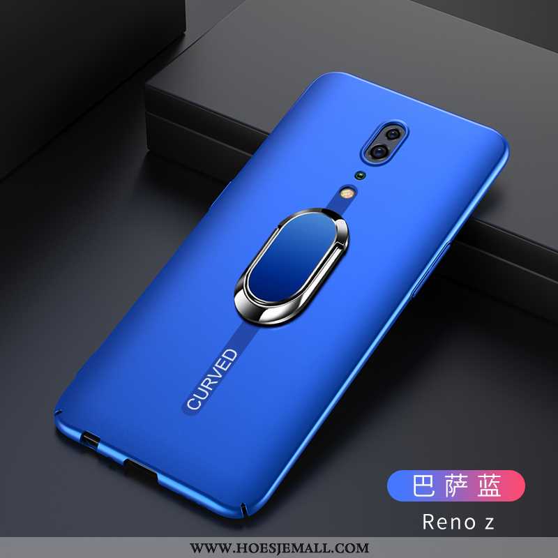 Hoesje Oppo Reno Z Bescherming Schrobben Hard Zwart Hoes Anti-fall Mobiele Telefoon Zwarte