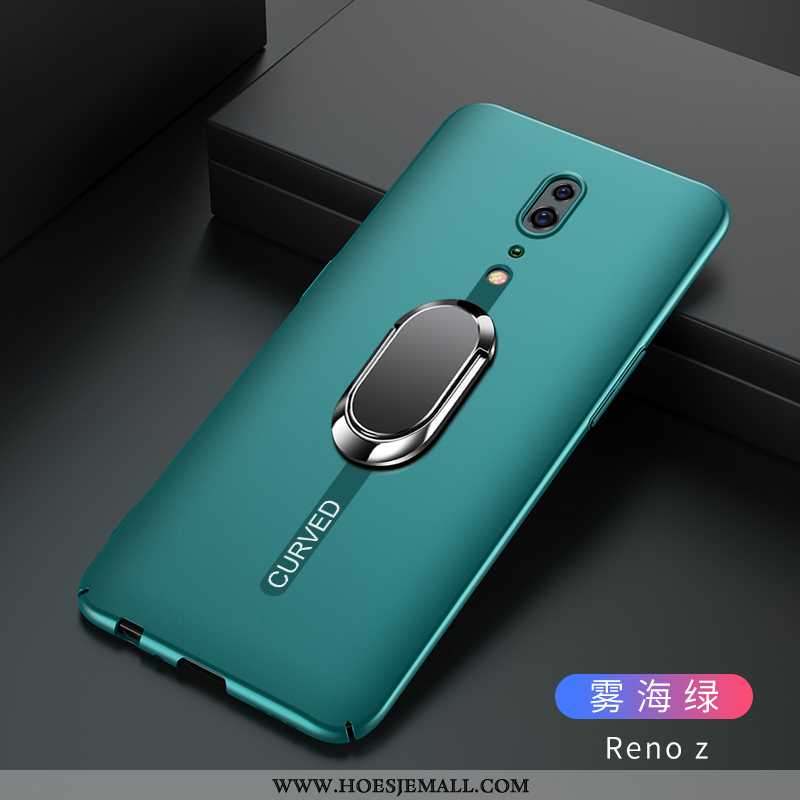 Hoesje Oppo Reno Z Bescherming Schrobben Hard Zwart Hoes Anti-fall Mobiele Telefoon Zwarte