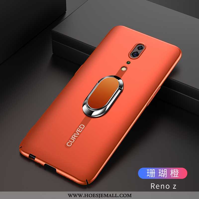 Hoesje Oppo Reno Z Bescherming Schrobben Hard Zwart Hoes Anti-fall Mobiele Telefoon Zwarte