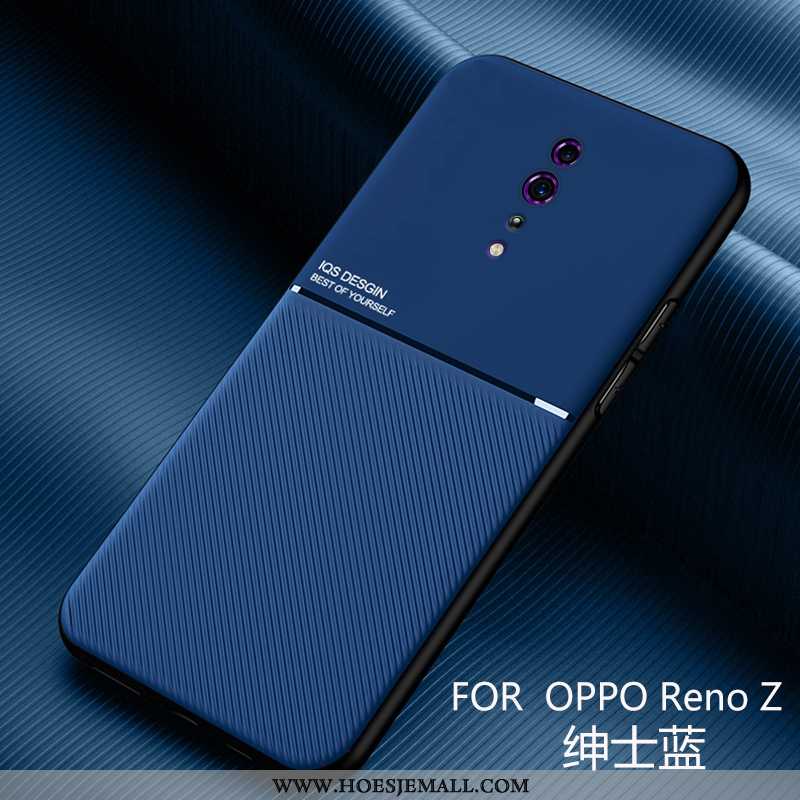 Hoesje Oppo Reno Z Persoonlijk Trend Siliconen Anti-fall Eenvoudige All Inclusive Zacht Zwarte