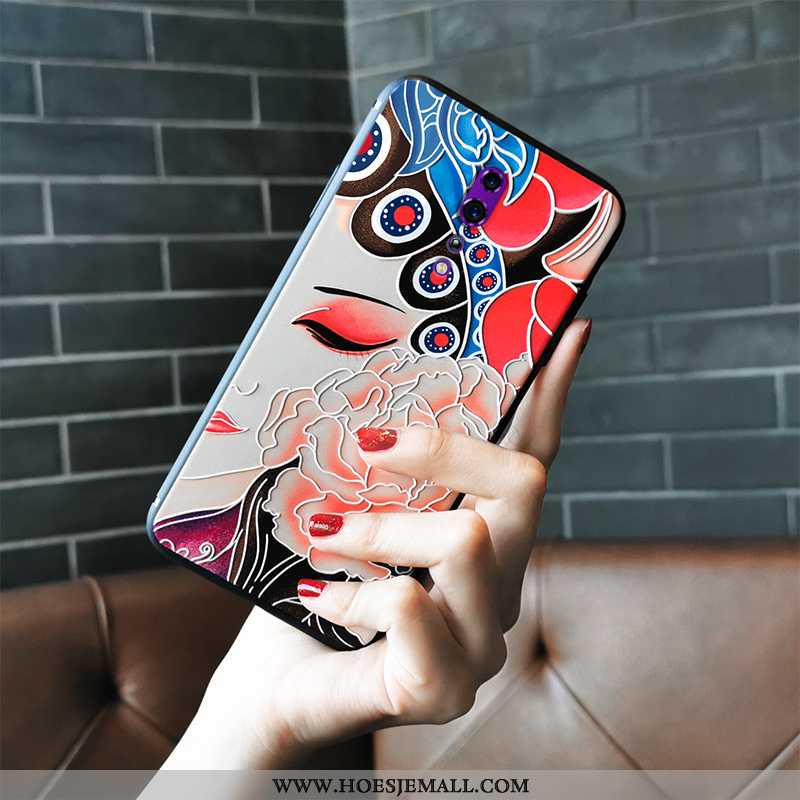 Hoes Oppo Reno Z Zacht Siliconen Roze Hua Dan Mobiele Telefoon Peking Opera Trend