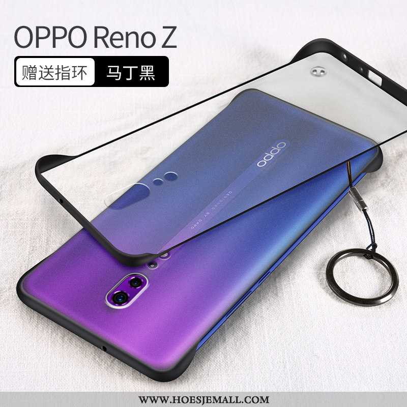 Hoesje Oppo Reno Z Bescherming Doorzichtig Net Red Super Schrobben Geel Mobiele Telefoon