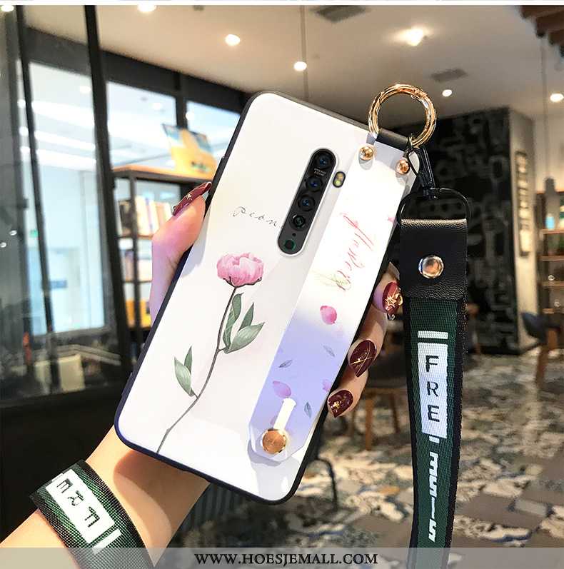 Hoes Oppo Reno2 Bescherming Hanger Anti-fall Groen Mobiele Telefoon Hoesje