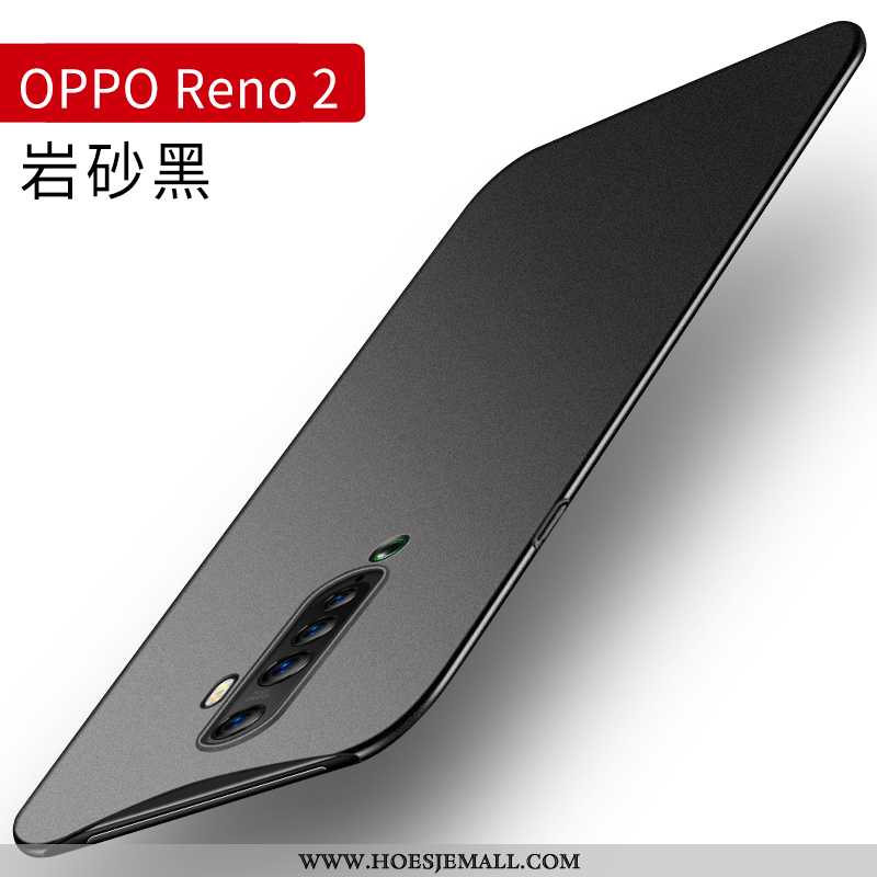 Hoes Oppo Reno2 Siliconen Bescherming Super Schrobben Dun Hoesje Grijs