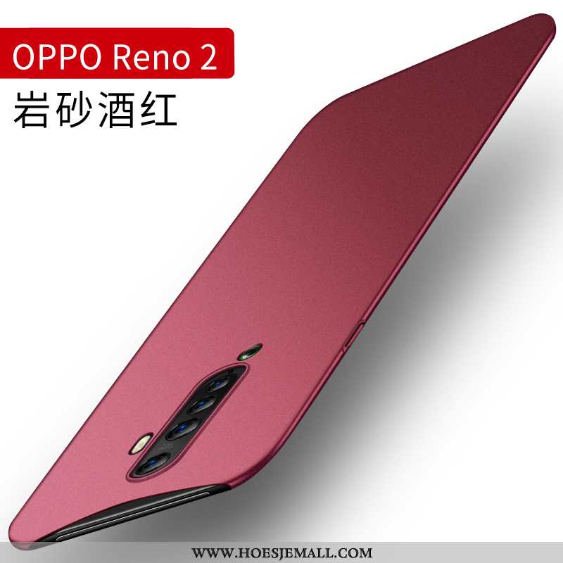 Hoes Oppo Reno2 Siliconen Bescherming Super Schrobben Dun Hoesje Grijs