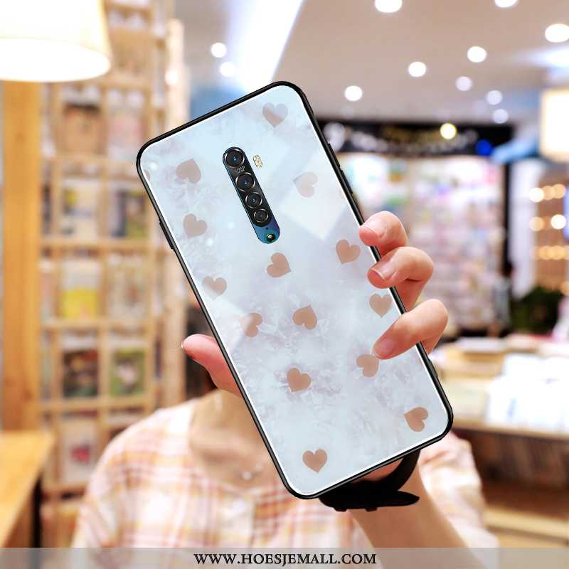 Hoesje Oppo Reno2 Trend Super Net Red Kleur Dun Spotprent Spiegel