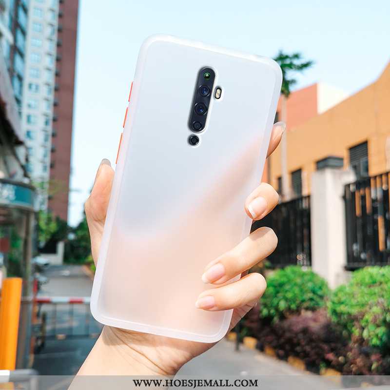 Hoesje Oppo Reno2 Z Doorzichtig Schrobben All Inclusive Siliconen Hoes Omlijsting Witte