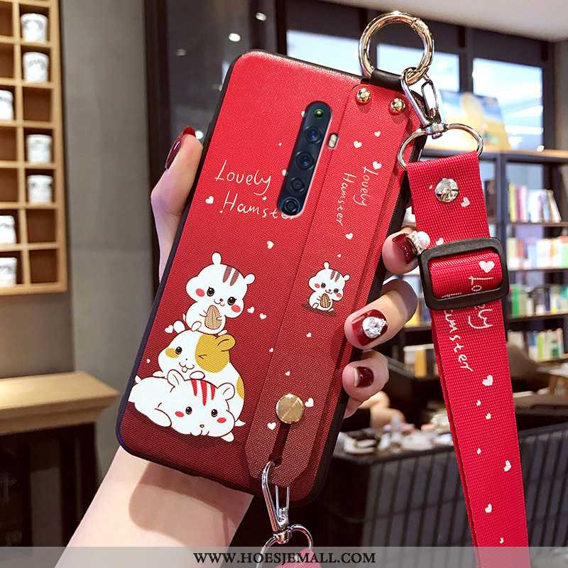 Hoesje Oppo Reno2 Z Zacht Siliconen All Inclusive Spotprent Net Red Trend Roze