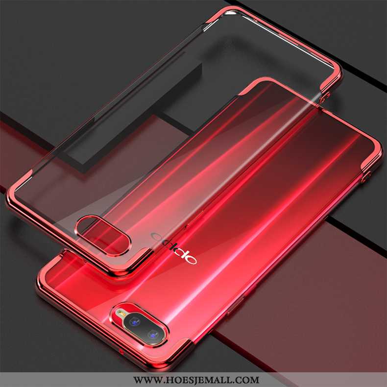 Hoes Oppo Rx17 Neo Mode Trend Rood Siliconen Anti-fall Mobiele Telefoon