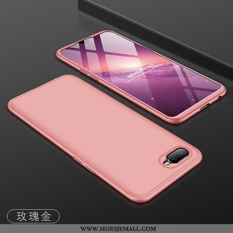 Hoesje Oppo Rx17 Neo Skärmskydd Bescherming Ring Schrobben Ondersteuning Trend Roze